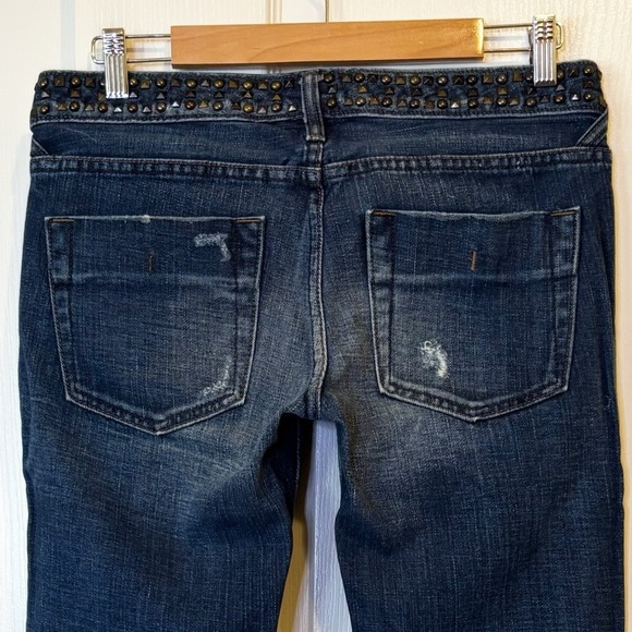 Gap Stud Waist Bootcut Low Rise Denim Jeans Women’s 6 Regular - Picture 4 of 10